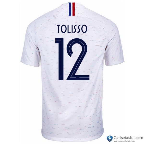 Camiseta Seleccion Francia Segunda equipo Tolisso 2018 Blanco